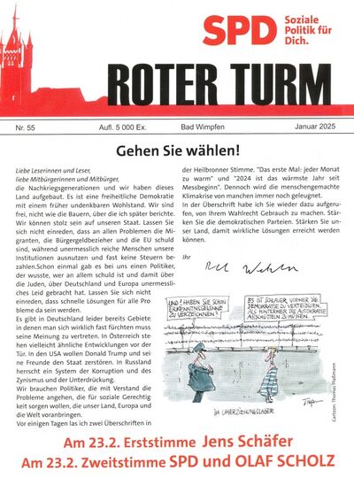 Roter Turm Januar 2025