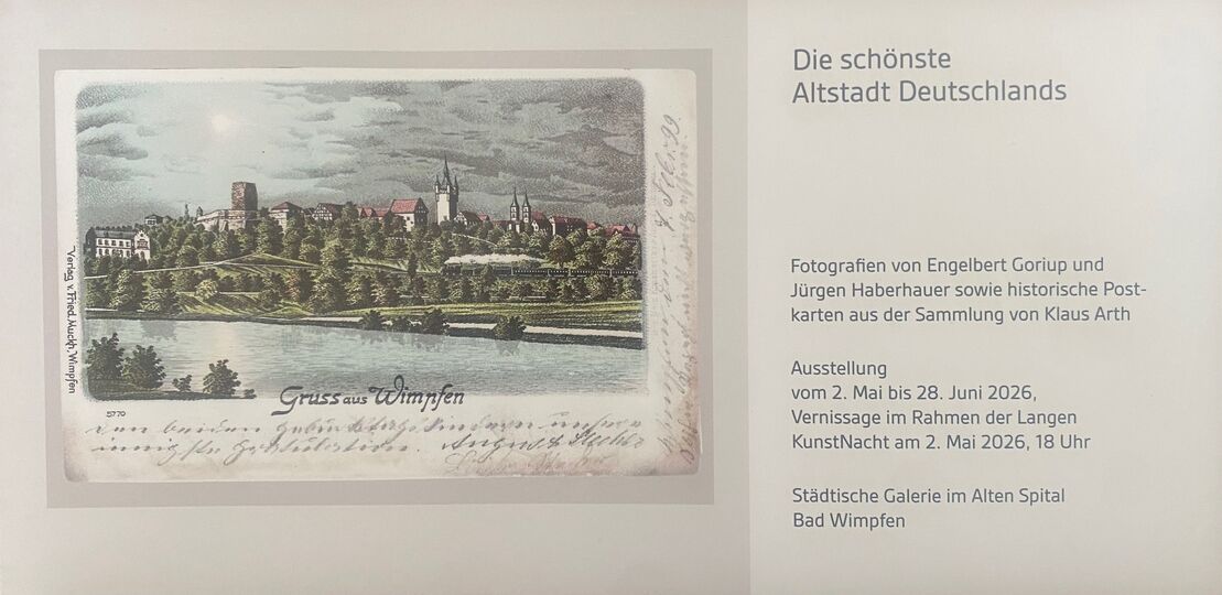 Ausstellung historischer Postkarten und Fotographien von Bad Wimpfen